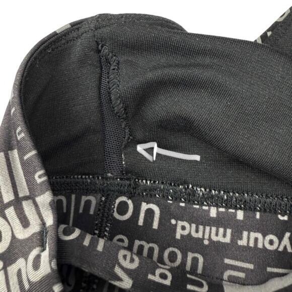 LULULEMON Energy High-Neck Longline Bra Medium Support Size 4 Ombre Black Multi - Picture 6 of 7